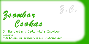 zsombor csokas business card